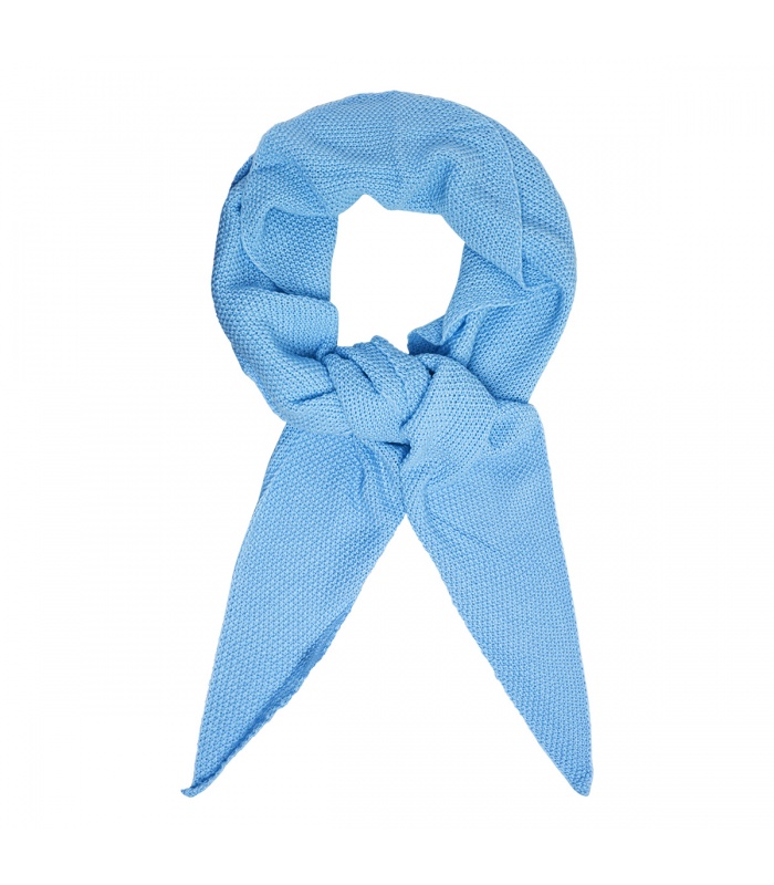 Uiterlijk deeltje verteren Blauwe gehaakte sjaal