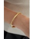 Stijlvolle goudkleurige bangle armband voor elke gelegenheid