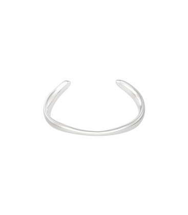 Elegante zilverkleurige bangle armband voor elke stijl