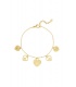 Passionate Heart Charms armband - goud