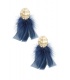 Feather Babe oorbellen - donkerblauw SKU0292871-298 Donkerblauw Groothandel SKU0292871-298