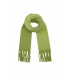 Groene winter sjaal met franjes