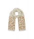  Beige warme wintersjaal met print – Tijdloze elegantie