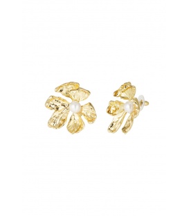 Pearl flower oorbellen - goud SKU0292754-188 Goud Groothandel SKU0292754-188